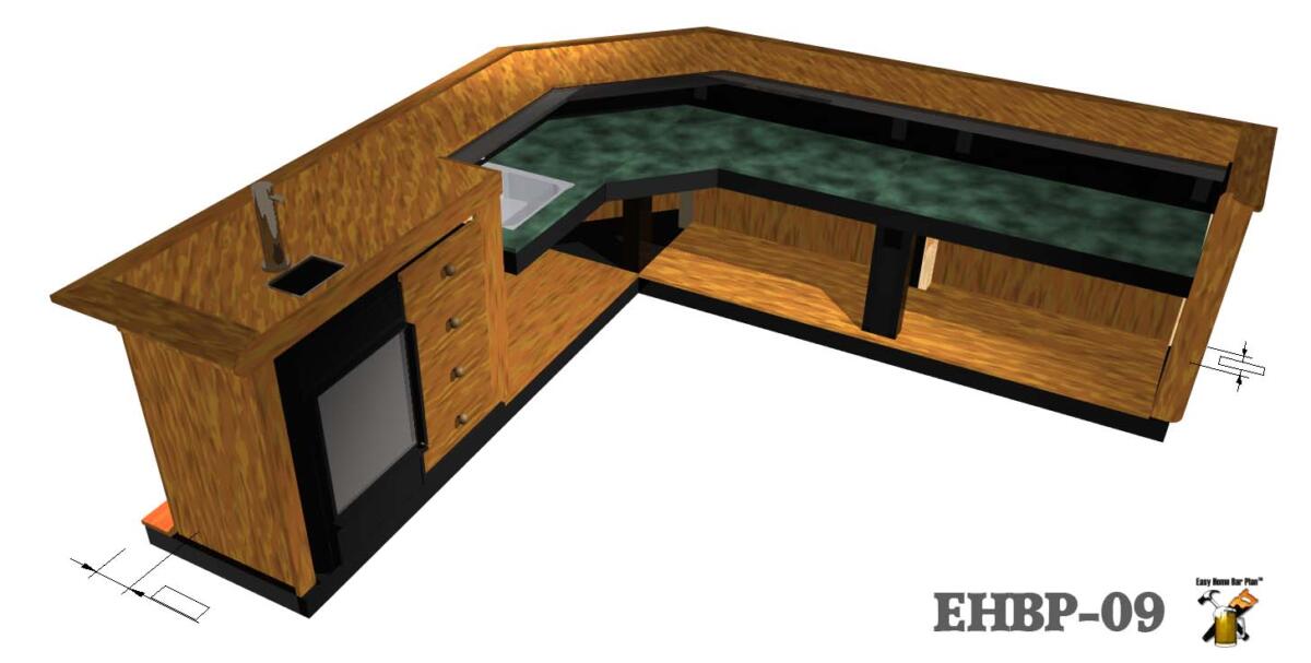 Easy Home Bar Plans Printable PDF Home Bar Designs